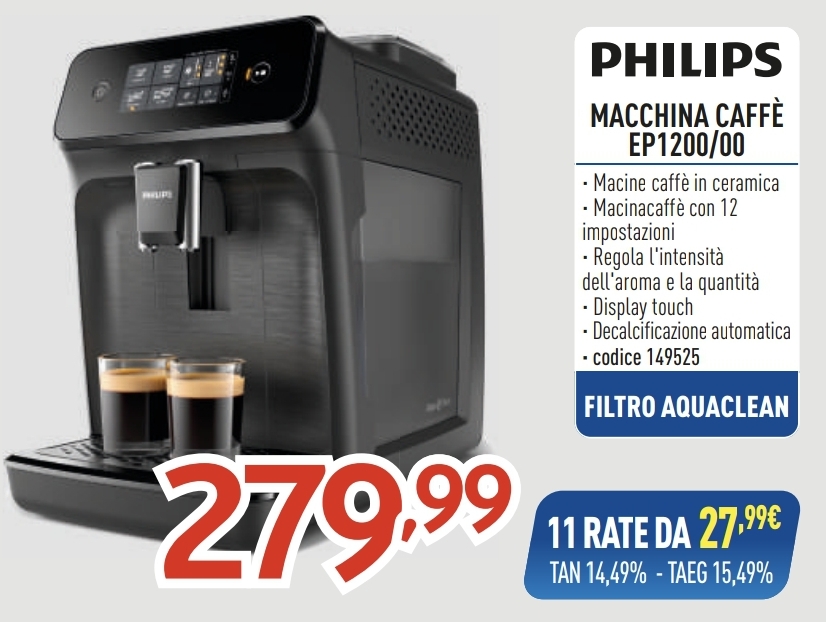 MACCHINA CAFFE PHILIPS EP1200/00