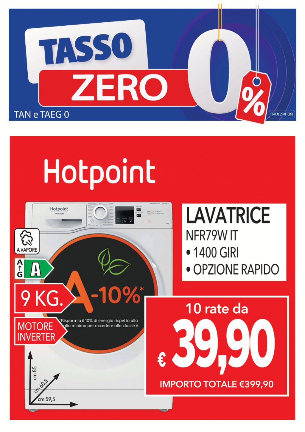 LAVATRICE HOTPOINT-ARISTON NFR79WIT