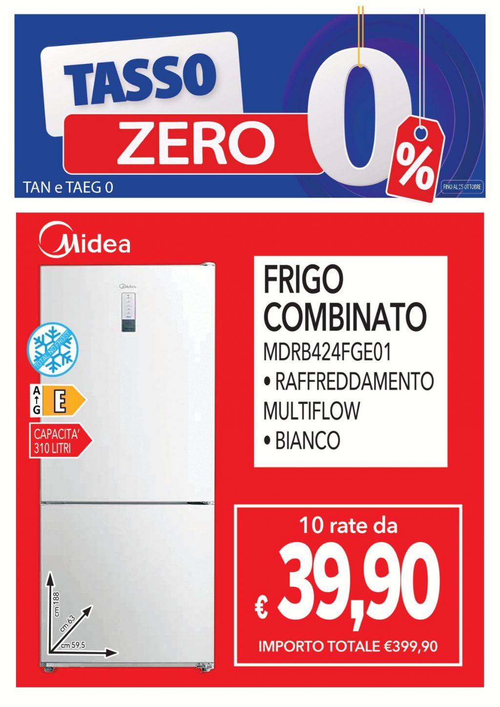 MIDEA FRIGO MDRB424FGE01