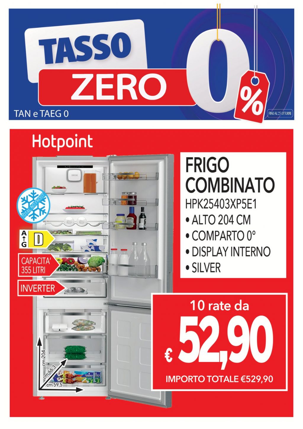 FRIGO HOTPOINT ARISTON HPK25403XP5E1