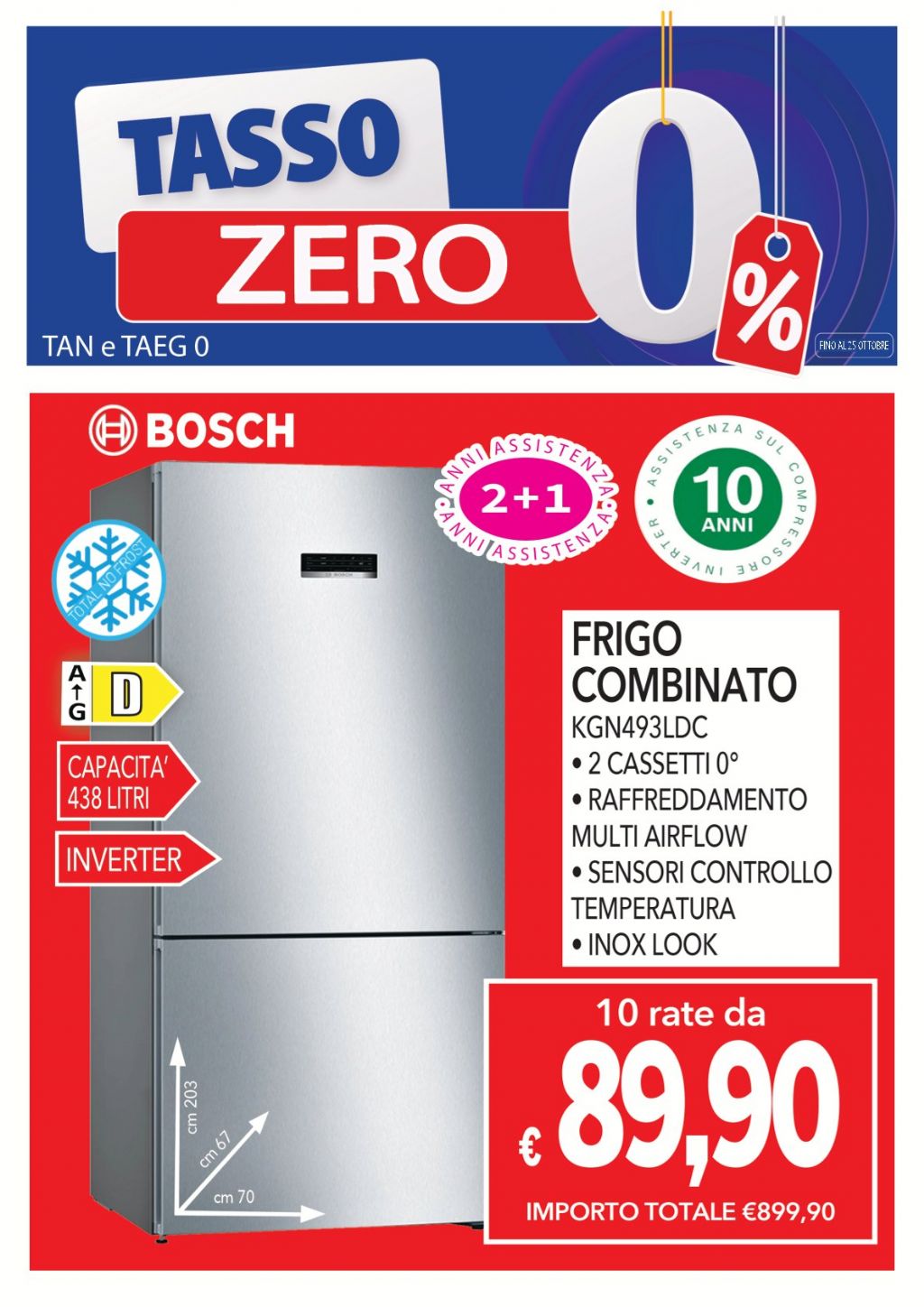 BOSCH FRIGO KGN493LDC