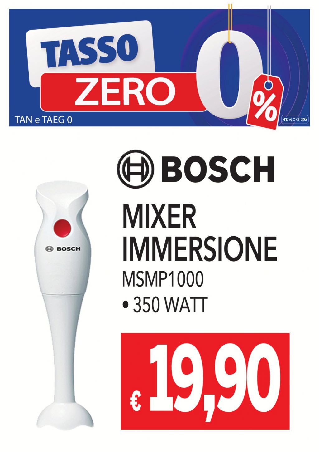 FRULLATORE IMMERSIONE BOSCH MSMP1000