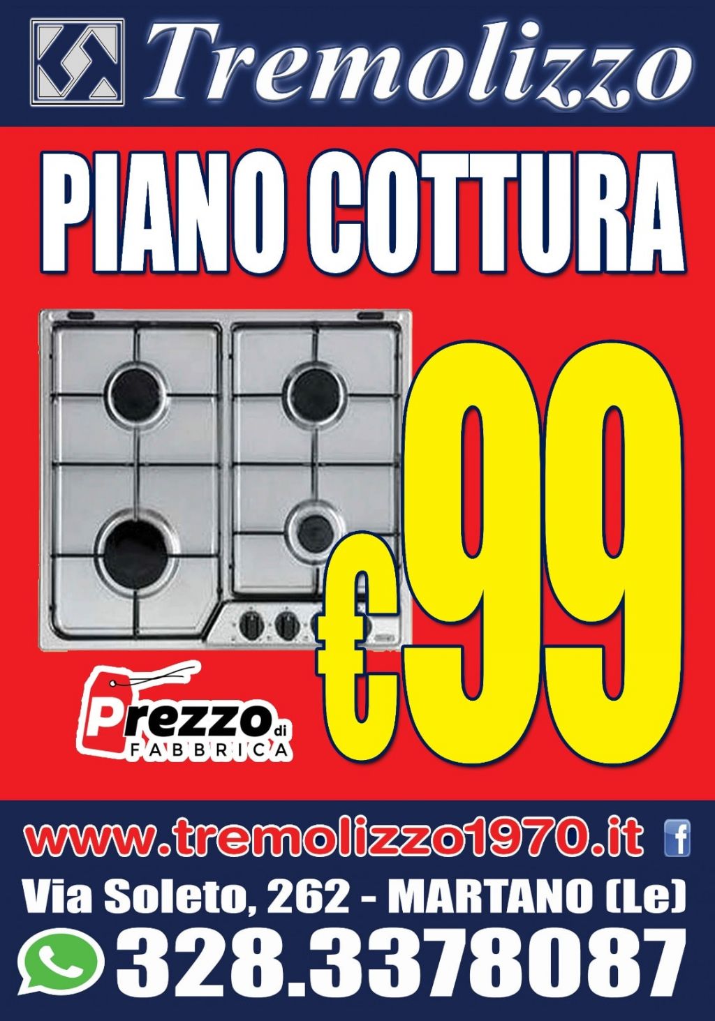 PIANO COTTURA 60 CM INOX