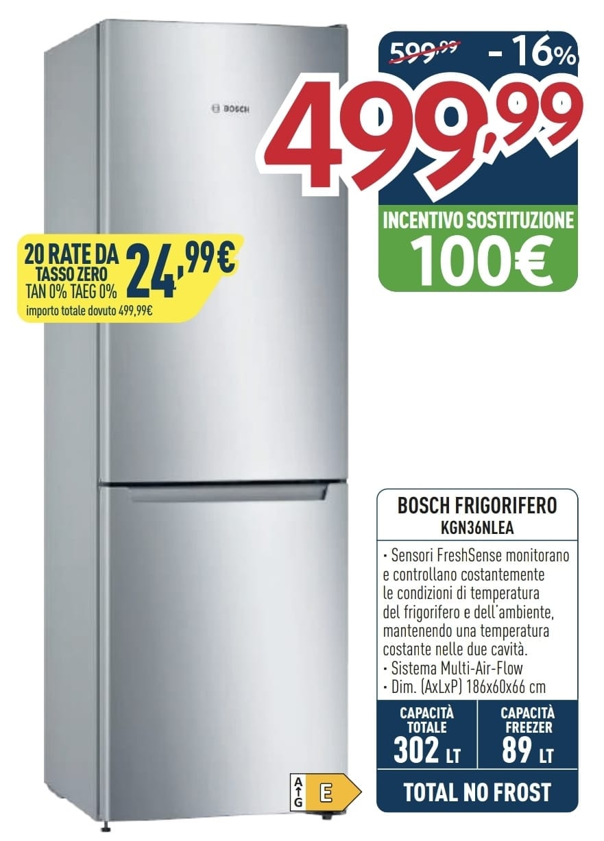 FRIGO BOSCH KGN36NLEA INOX