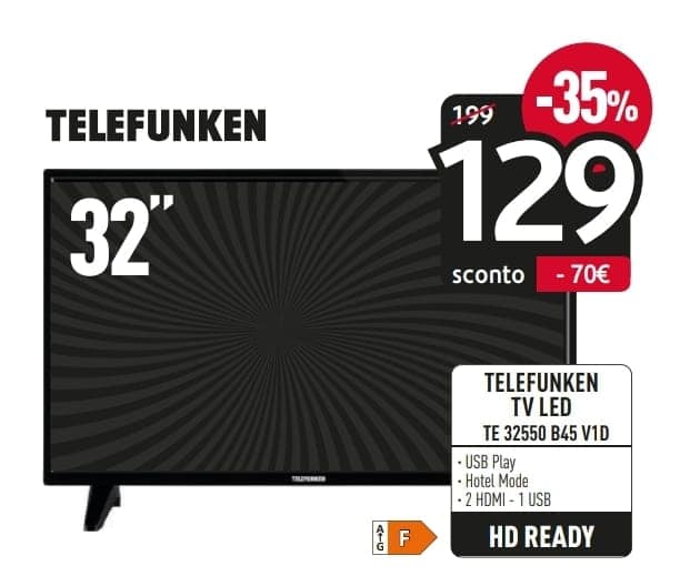 TELEFUNKEN TE32550B45V1D 32'' HD