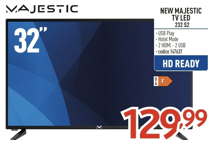 TV MAJESTIC 32'' HD 232 S2