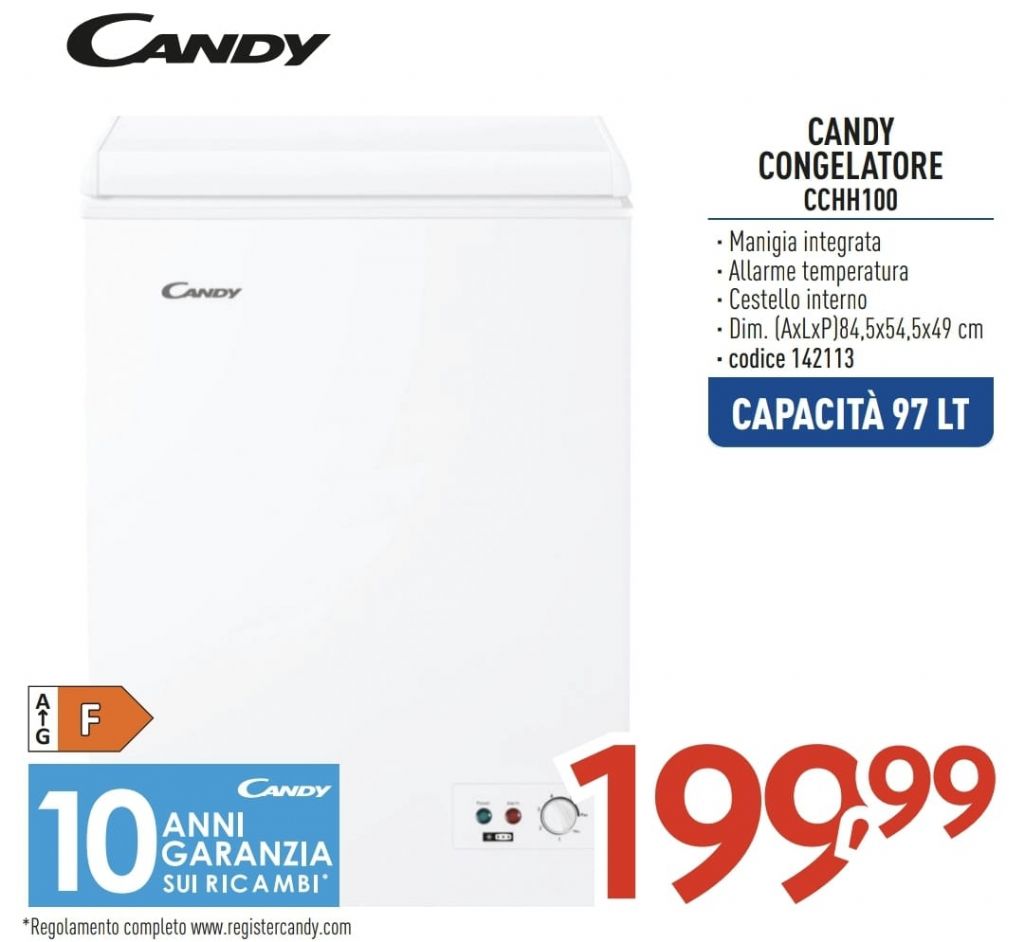 CONGELATORE A POZZETTO CANDY CCHH100