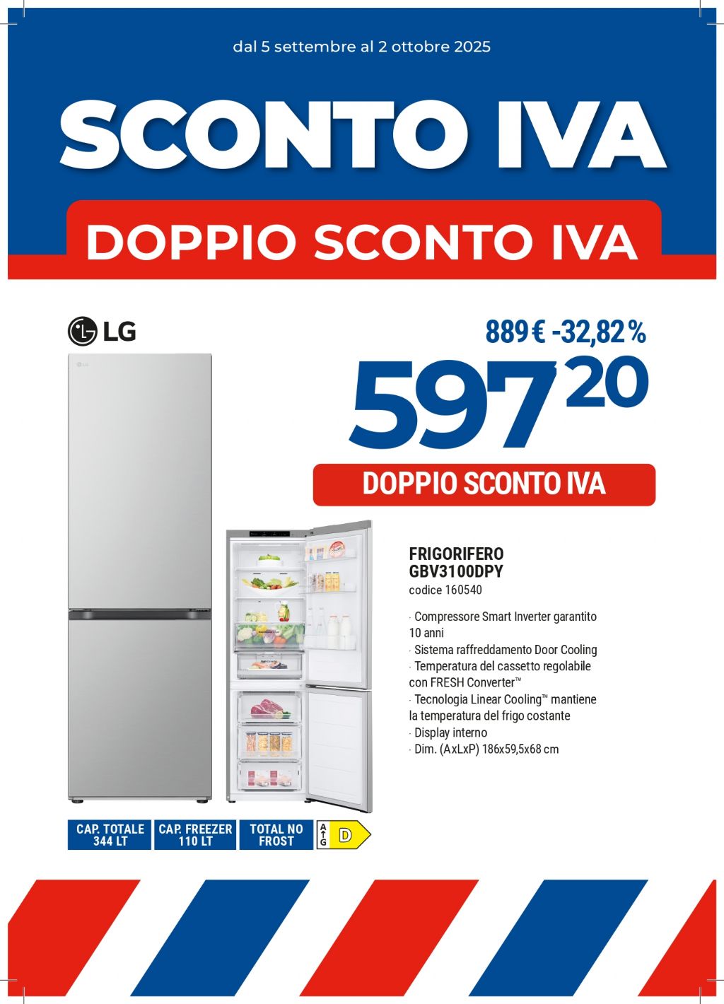 FRIGO LG GBV3100D9Y