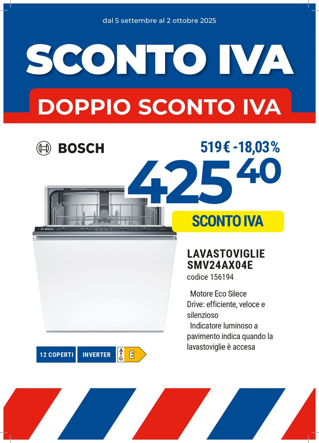 LAVASTOVIGLIE BOSCH SMV24AX04E 14COP