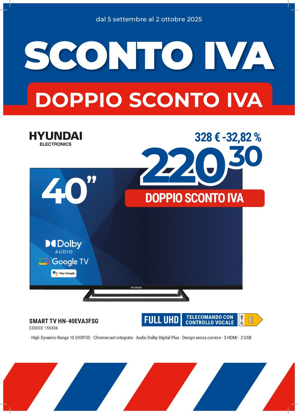 HYUNDAI HN-40EVA3FSG 40'' FULL HD SMART TV
