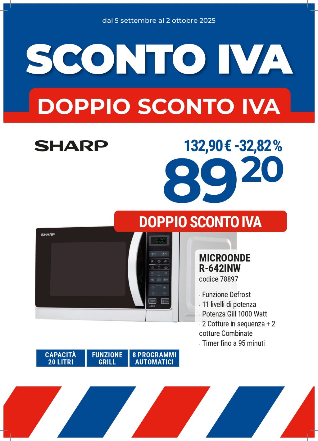 MICROONDE SHARP R-642INW