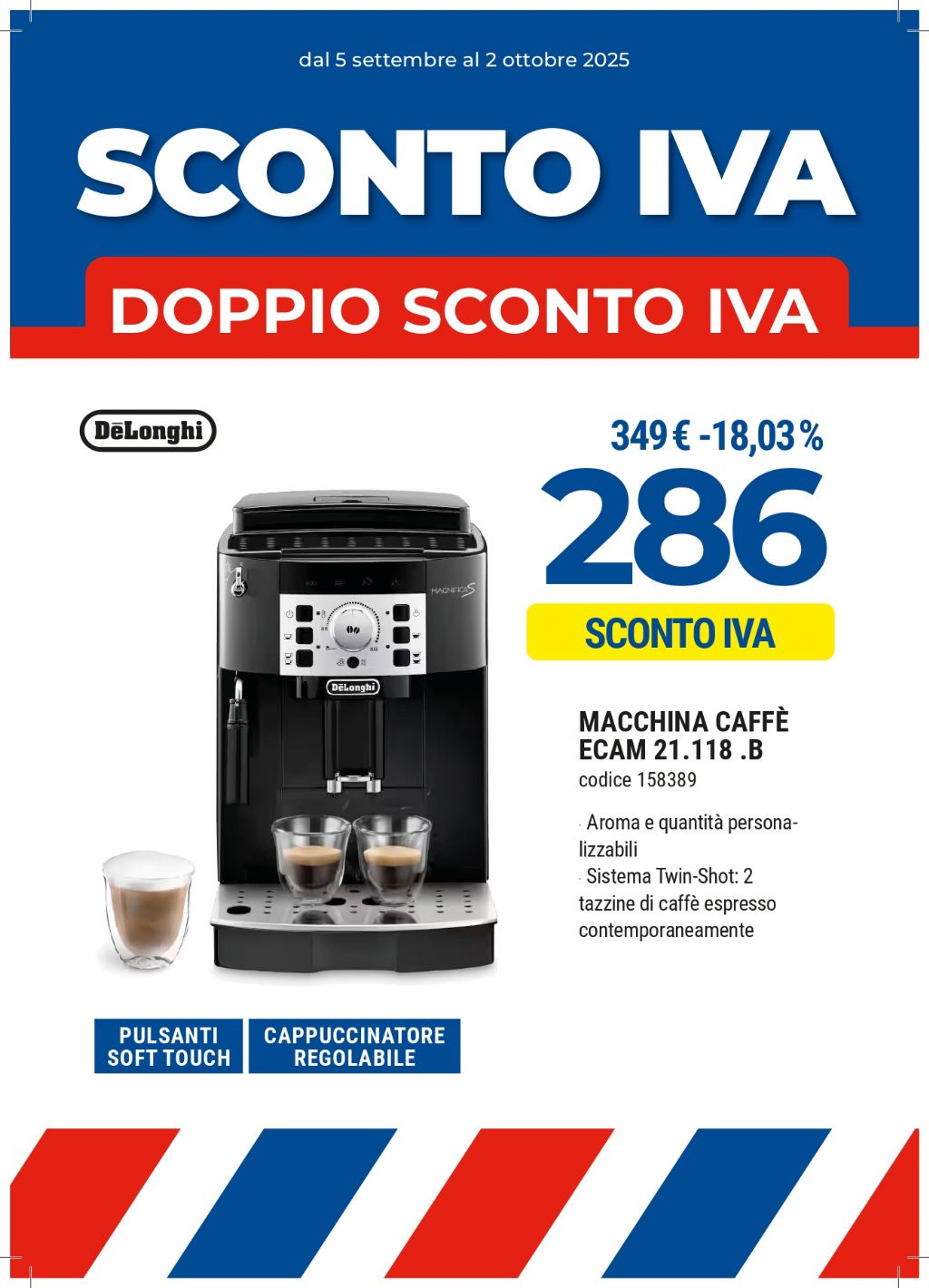 MACCHINA CAFFE DE LONGHI ECAM21.118.B