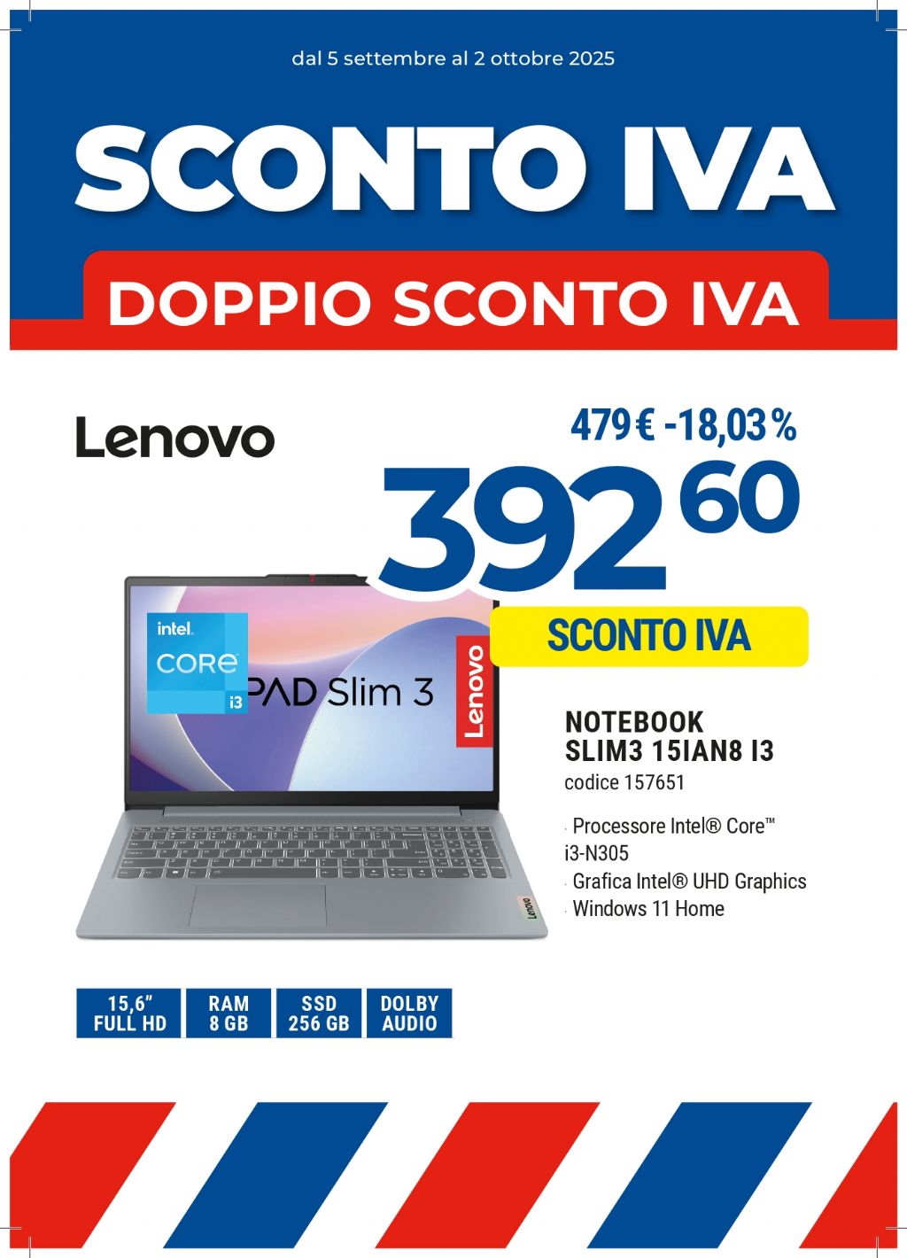 NOTEBOOK LENOVO SLIM 3 15IAN8I3