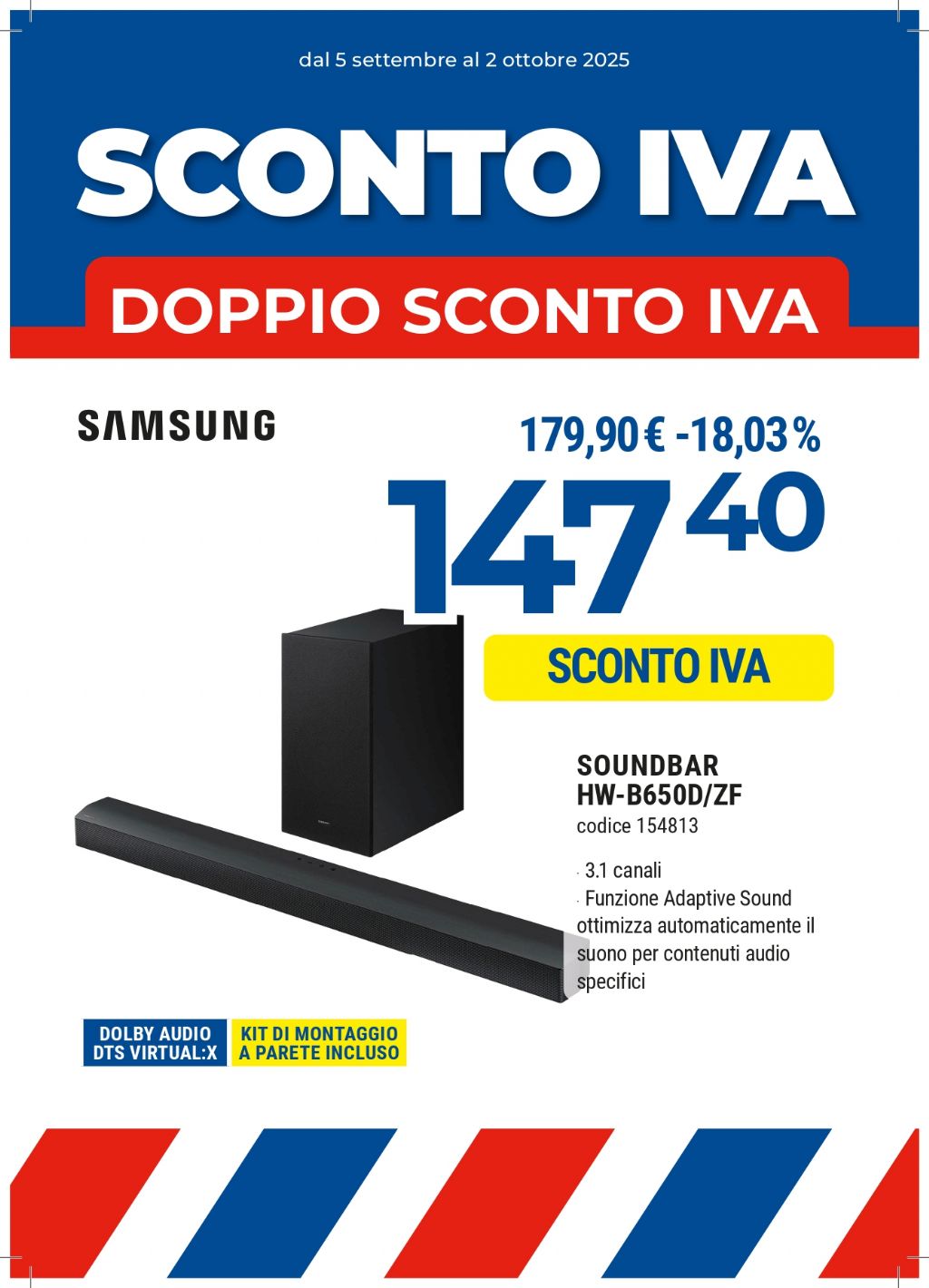 SAMSUNG SOUND BAR HW-B650D/ZF