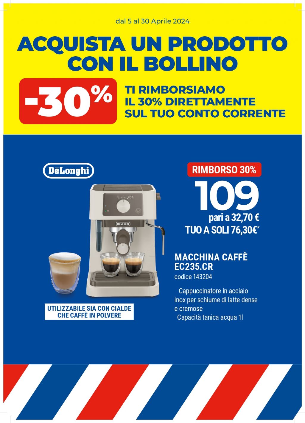 MACCHINA DA CAFFE DE LONGHI STILOSA EC235.CR