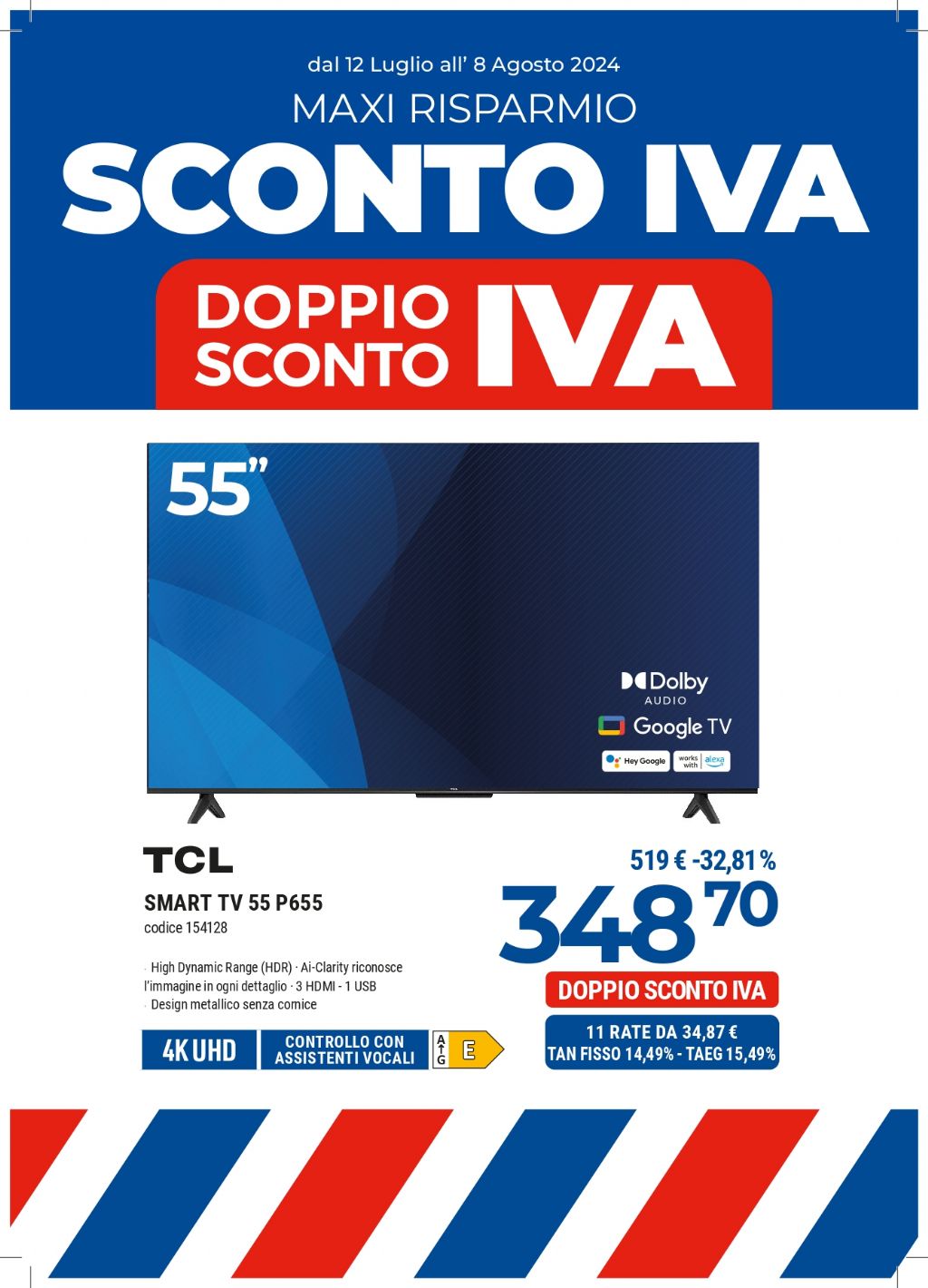 TCL 55P635 55'' 4K UHD