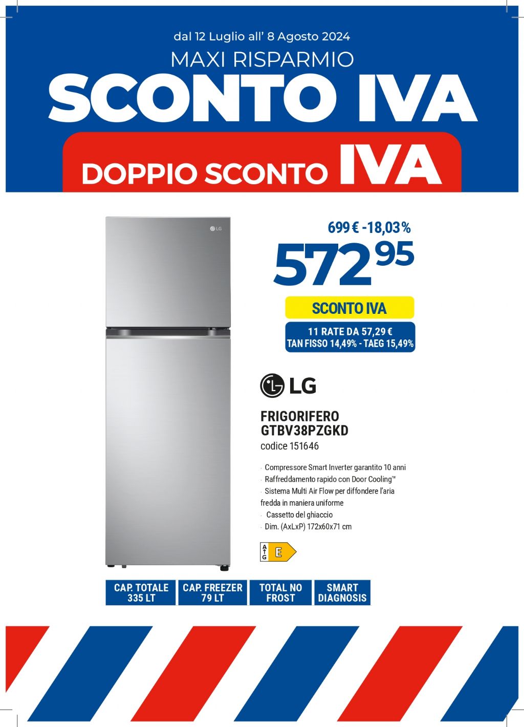 FRIGO LG GTBV38PZGKD