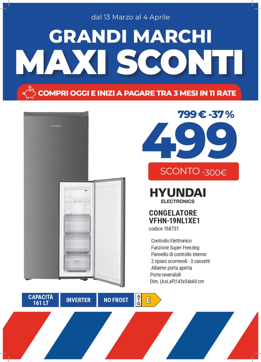 HYUNDAI CONGELATORE VFHN-19NL1XE1