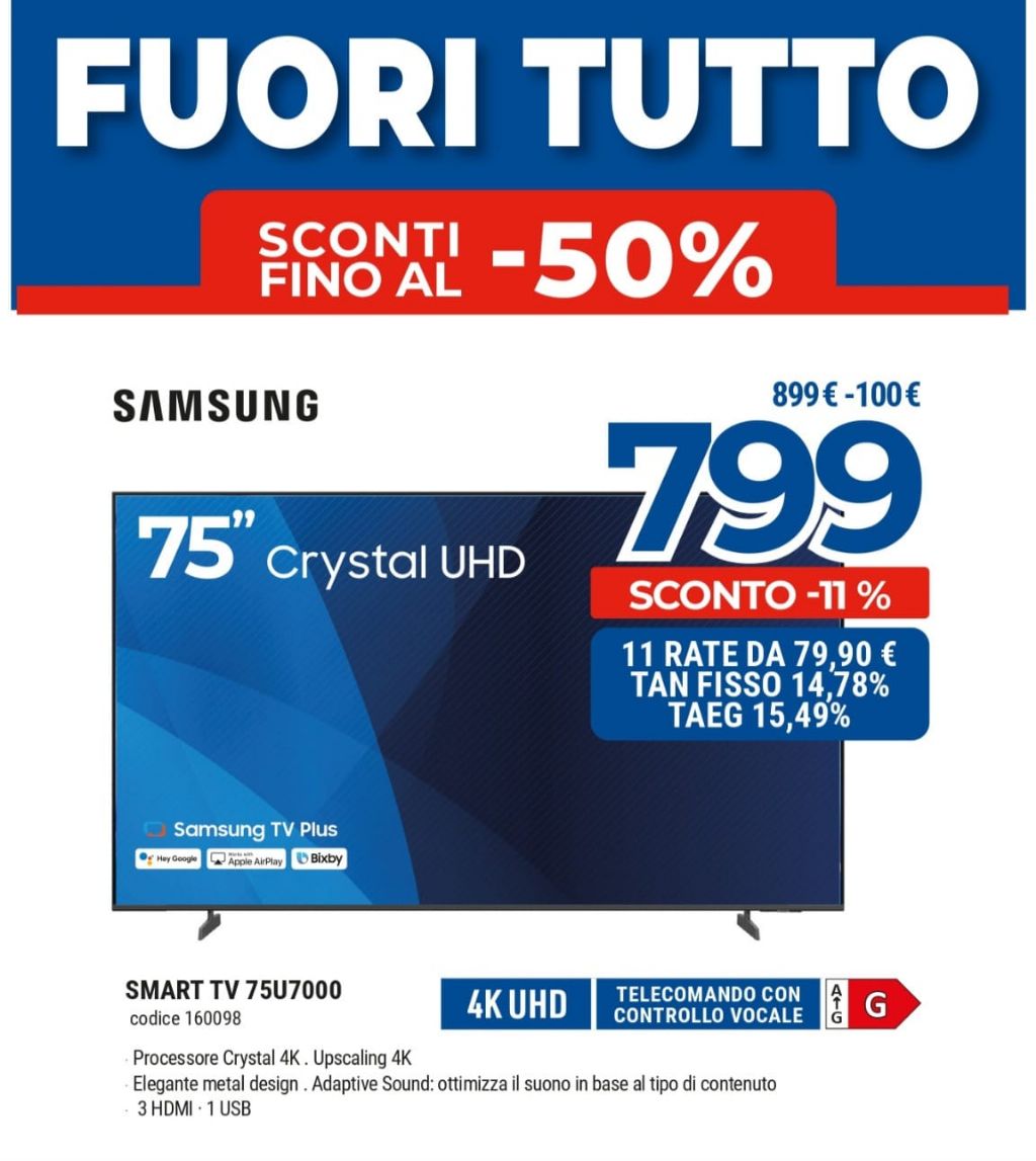 TV SAMSUNG 75U7000