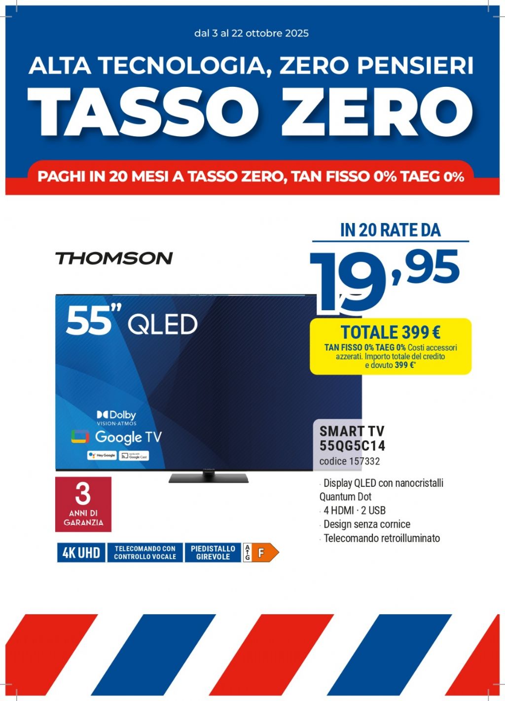 TV THOMPSON 55QG5C14 55'' QLED