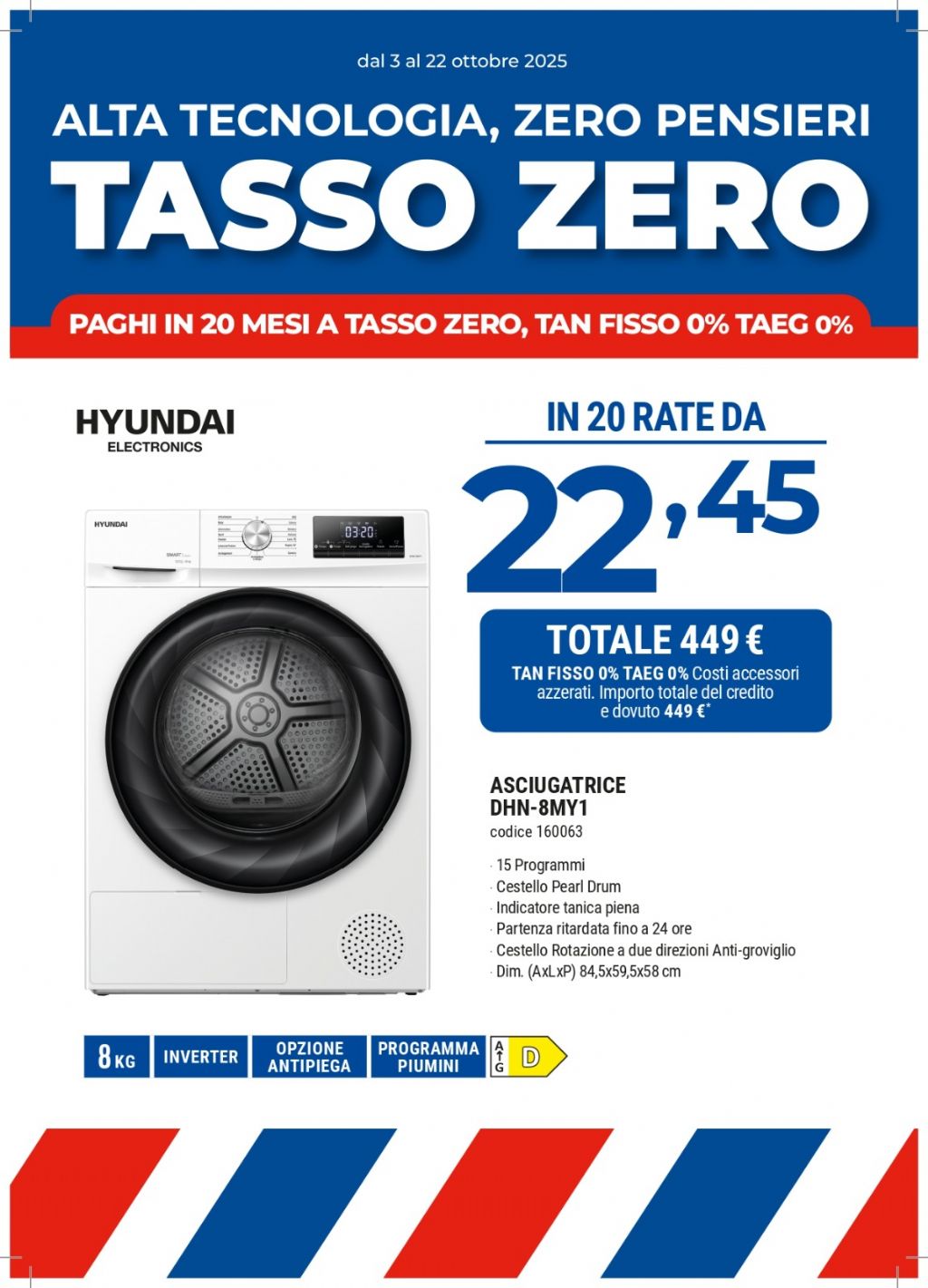 ASCIUGATRICE HYUNDAI DHN-8MY1