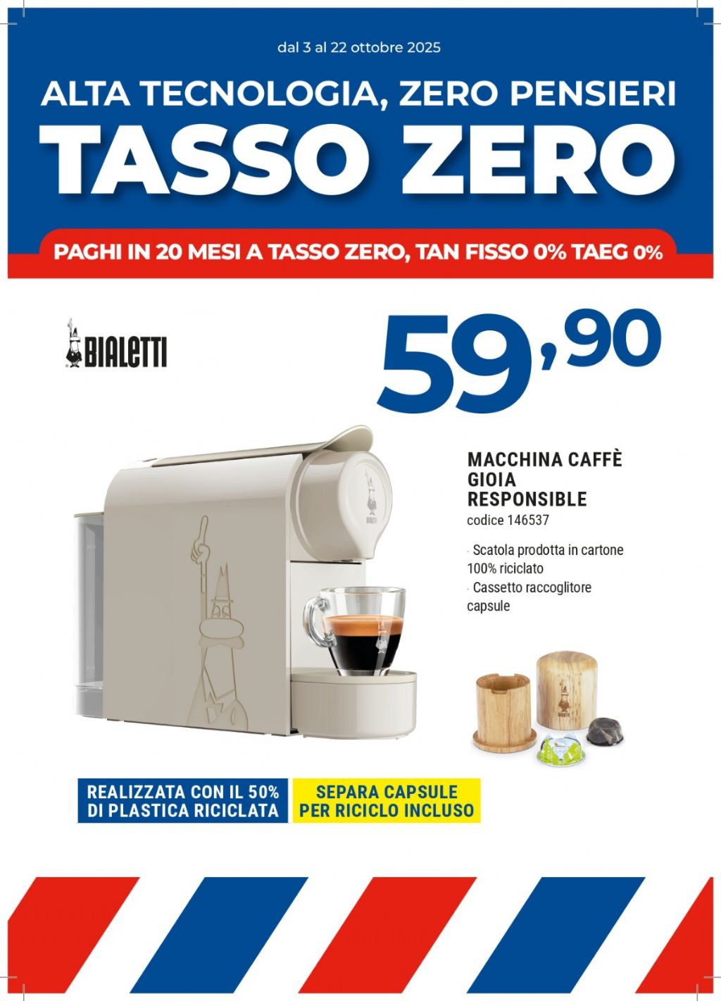 MACCHINA DA CAFFE' BIALETTI GIOIA RESPONSIBLE