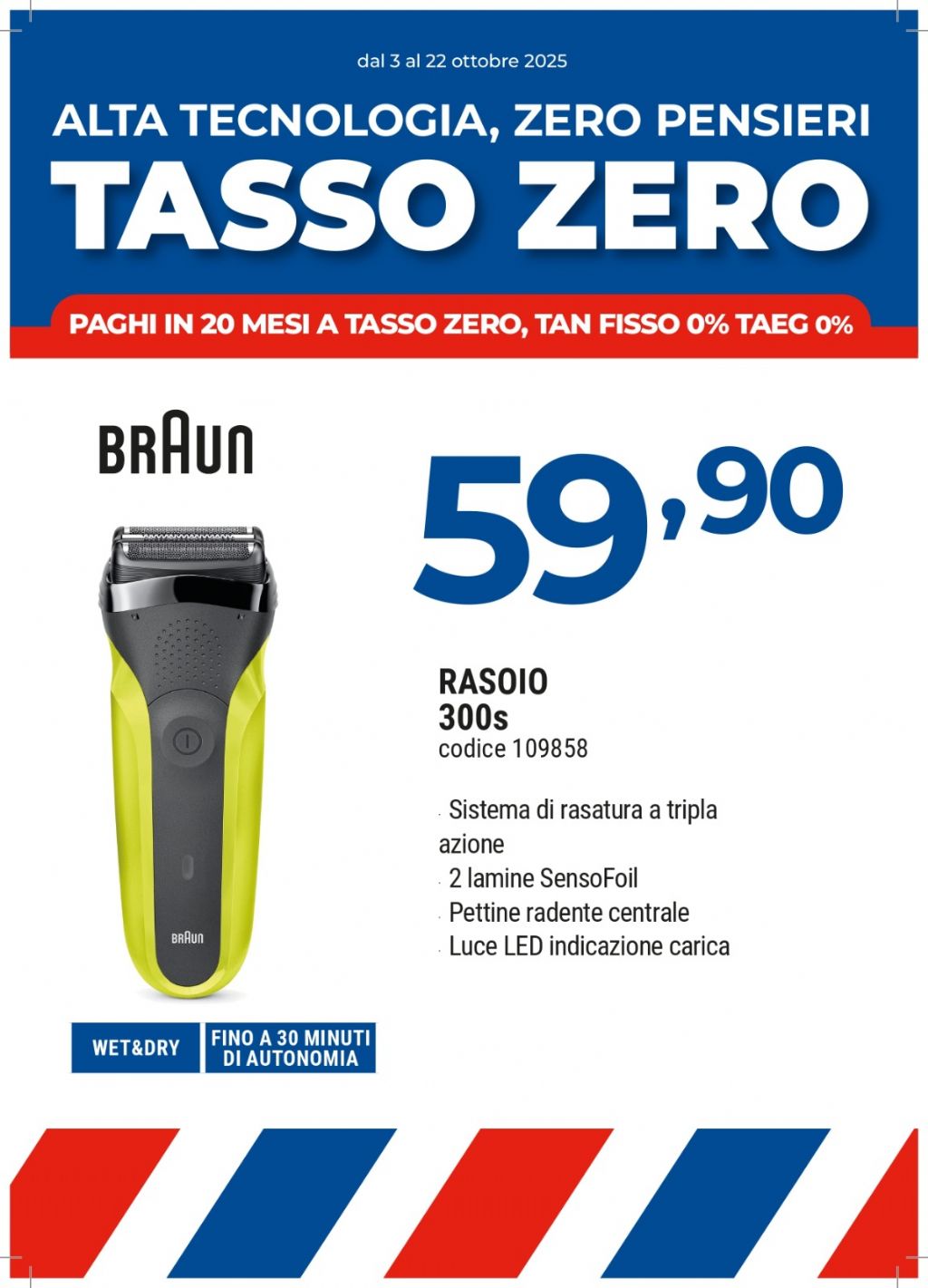 BRAUN RASOIO 300S