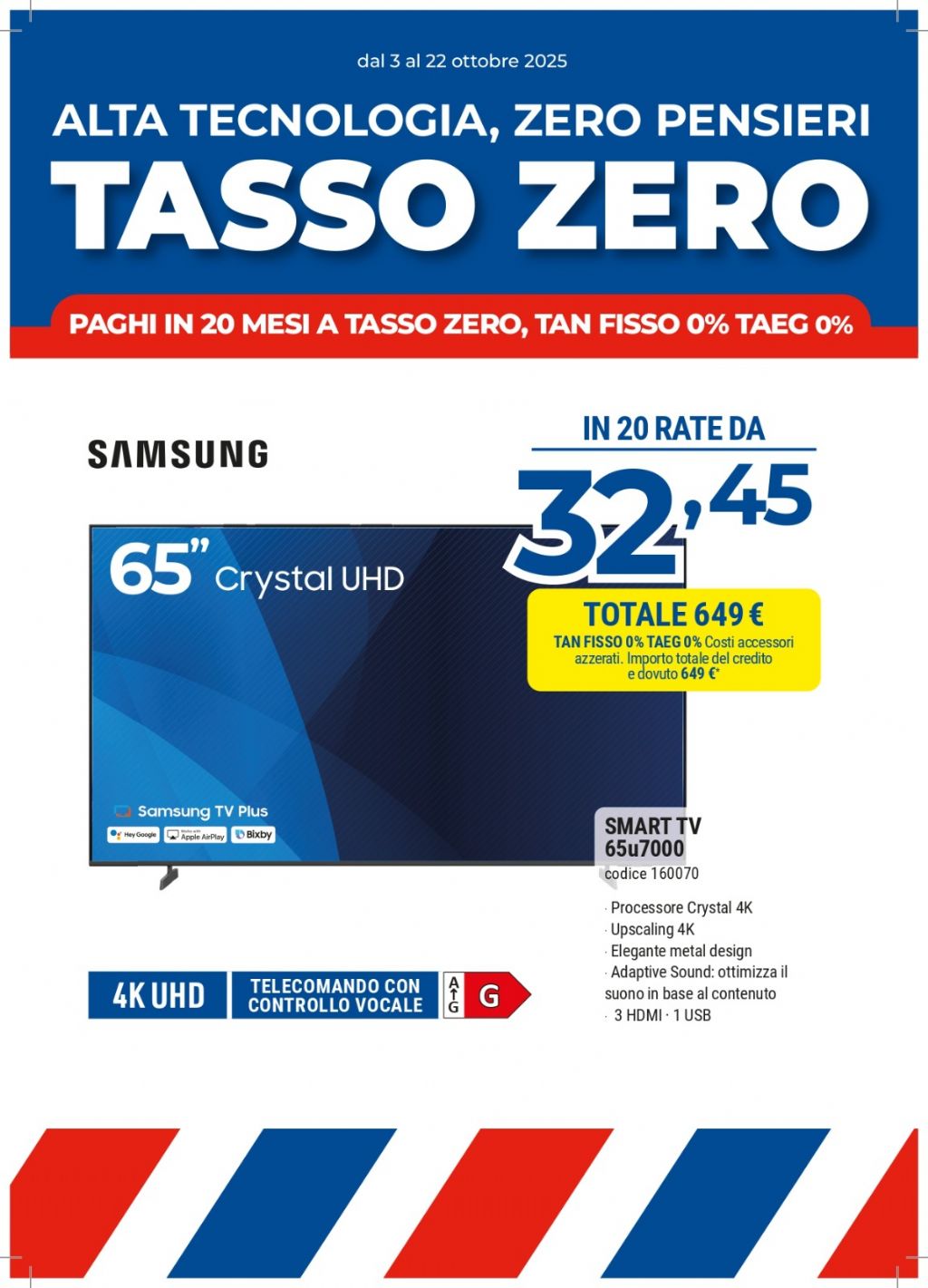 SAMSUNG 65U7000 65'' 4K