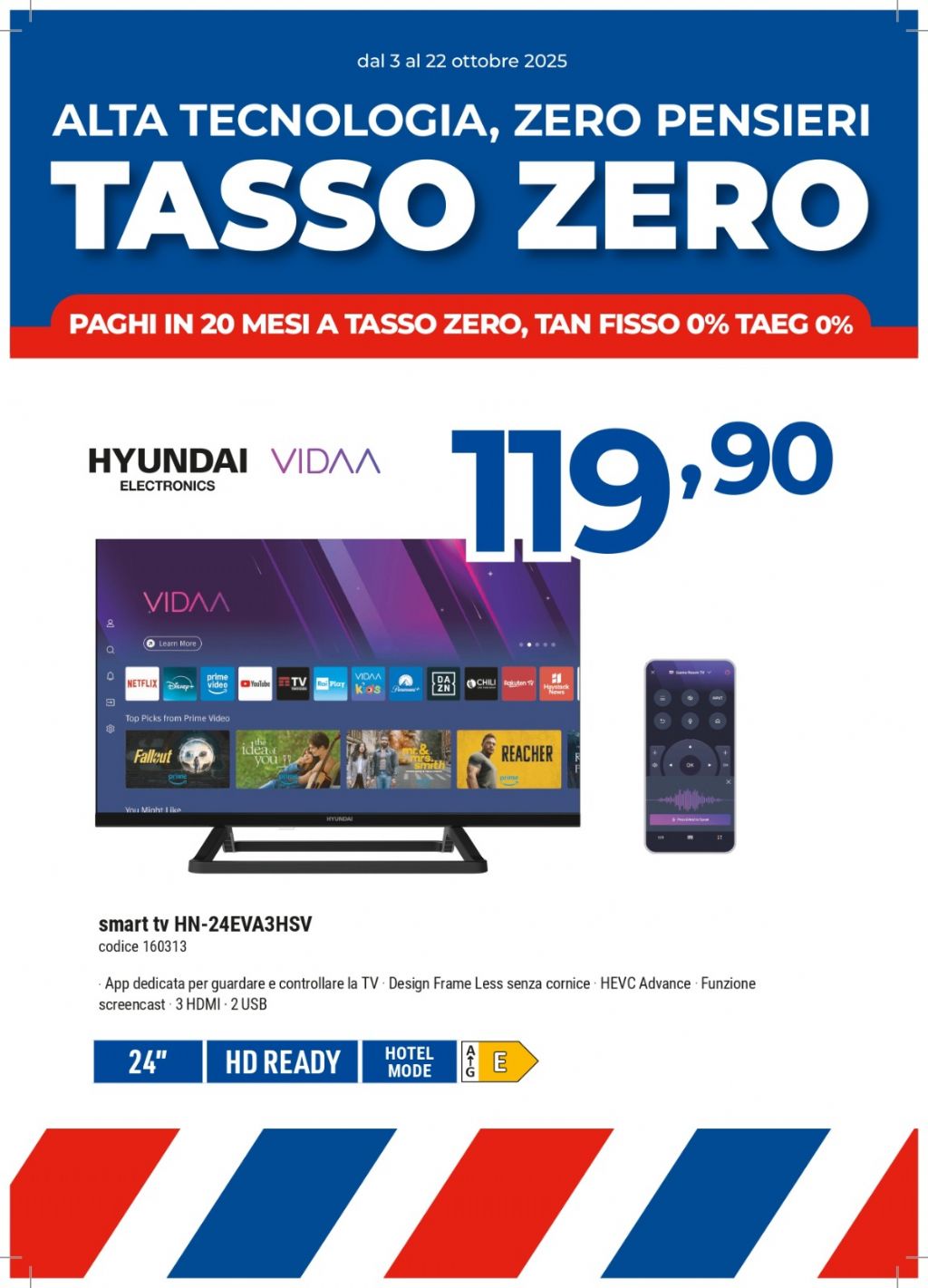 TV HYUNDAI SMART TV 24'' HN-24EVA3HSV