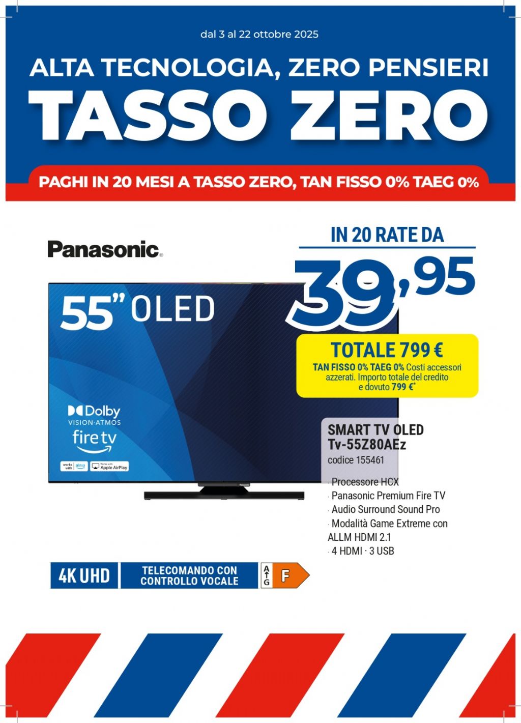 TV OLED PANASONIC TV-55Z80AEZ
