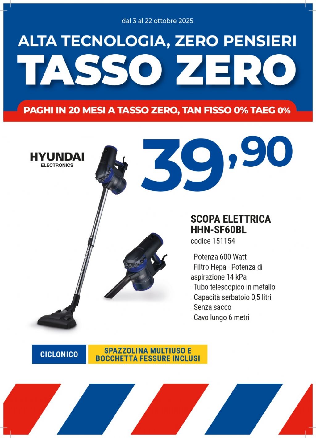 HYUNDAI SCOPA ELETTRICA HHN-SF60BL