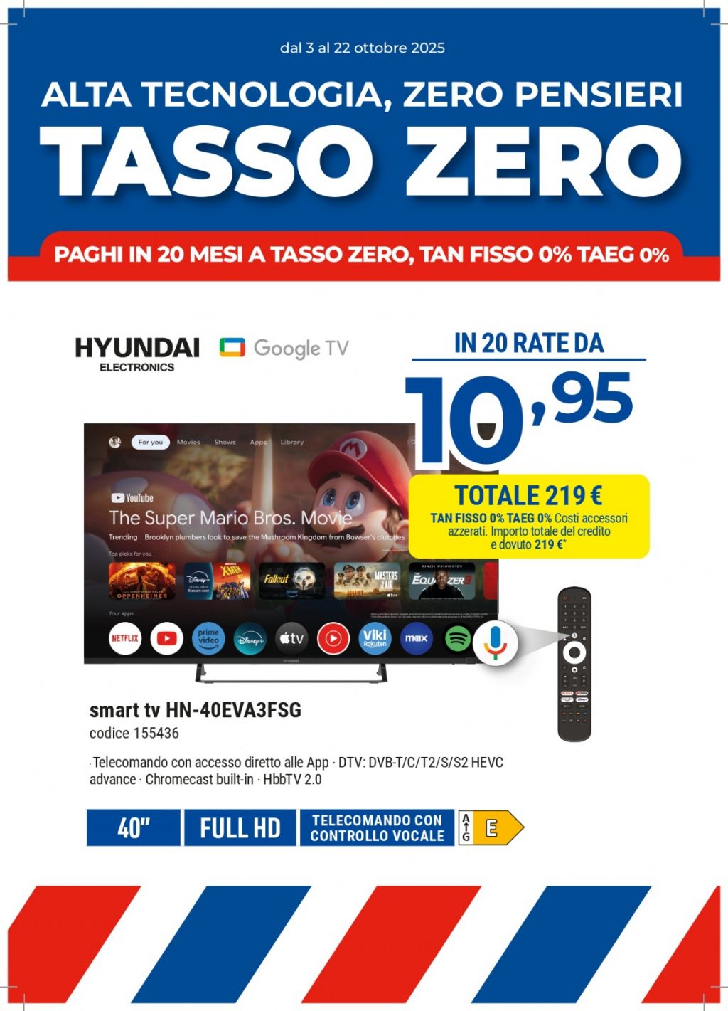 HYUNDAI HN-40EVA3FSG 40'' FULL HD SMART TV