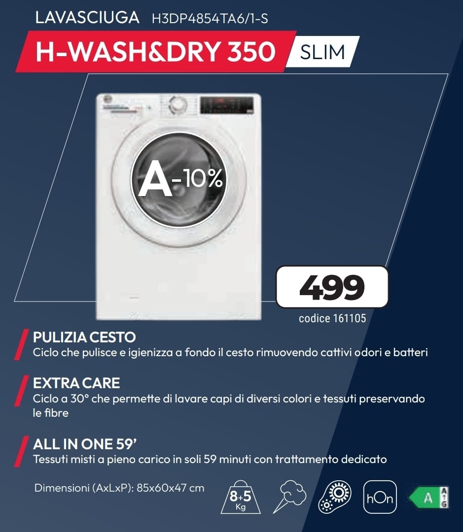 LAVASCIUGA HOOVER H3DP4854TA6/1-S