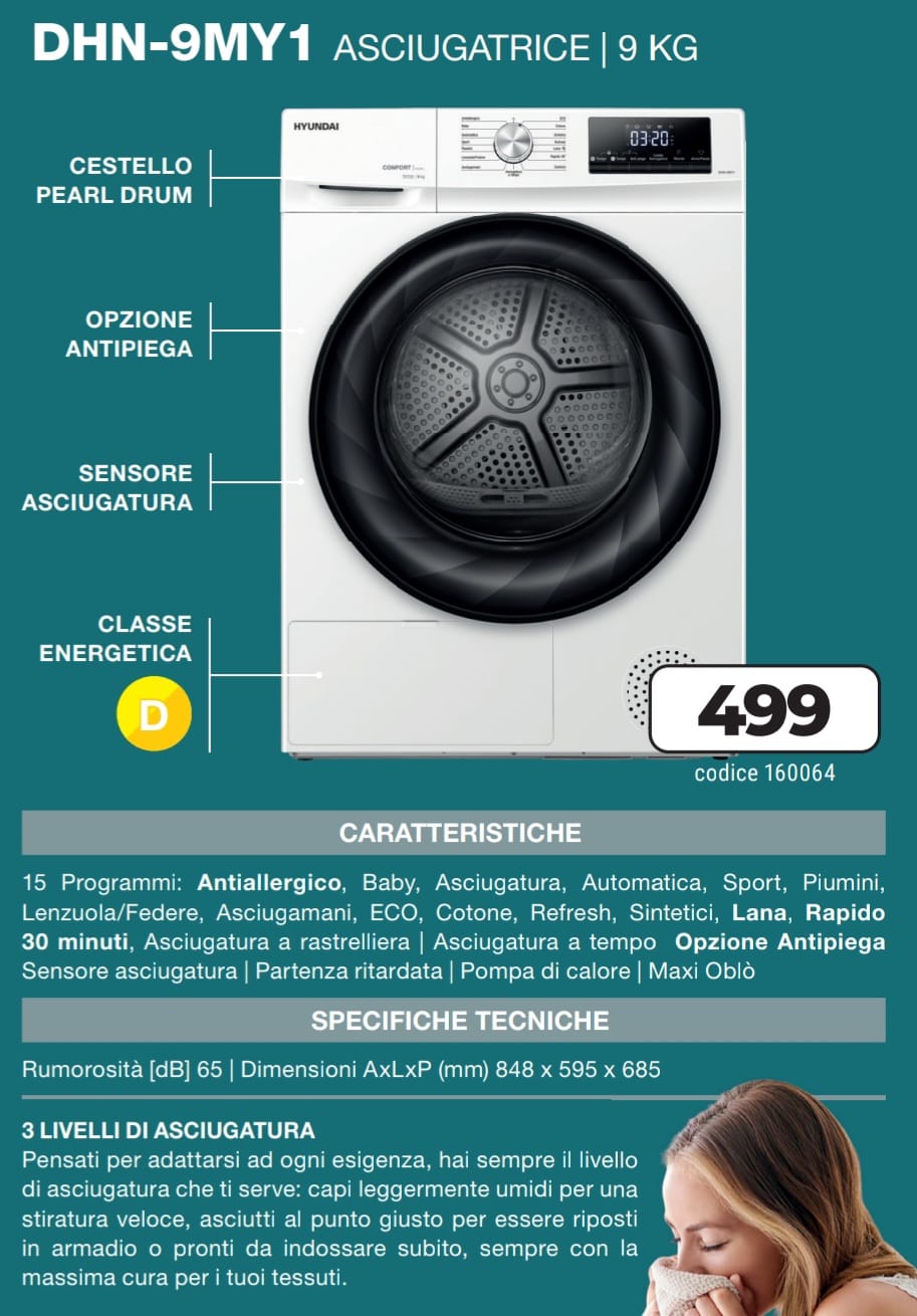 ASCIUGATRICE HYUNDAI DHN-9MY1