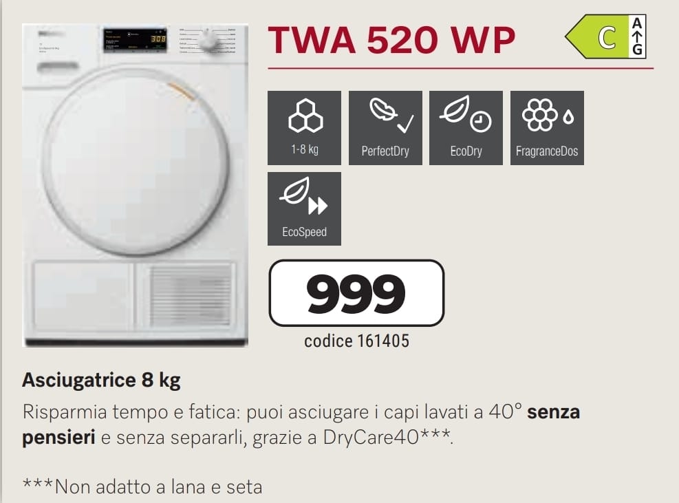 ASCIUGATRICE MIELE TWA520WP