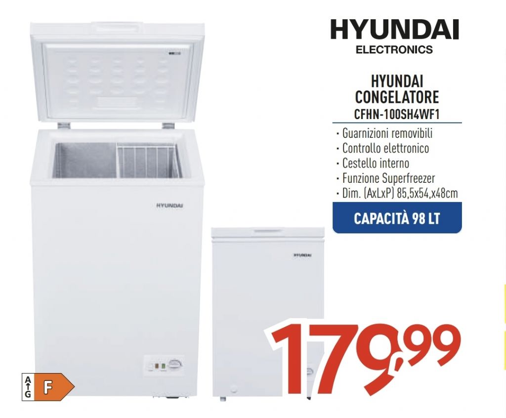 HYUNDAI CFHN-100SH4WF1 CONGELATORE A POZZETTO