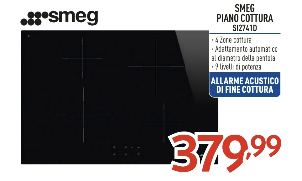 SMEG PIANO COTTURA INDUZIONE SI2741D