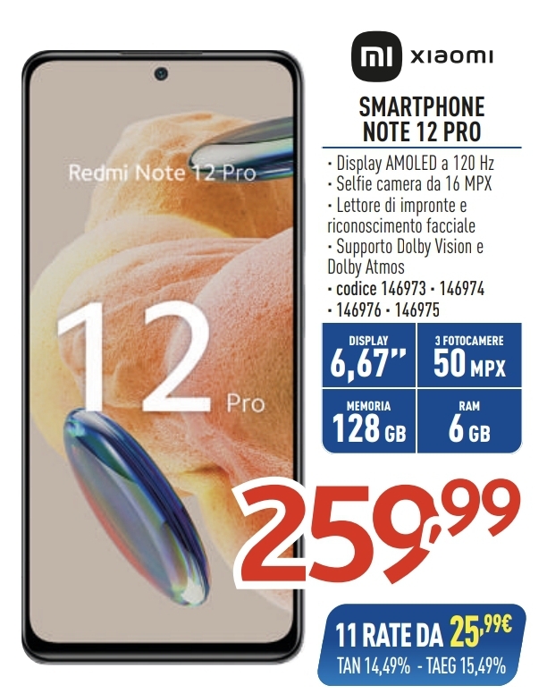 XIAOMI REDMI NOTE 12 PRO