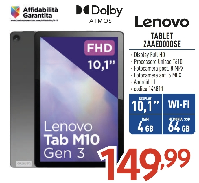 TABLET LENOVO GEN3 M10