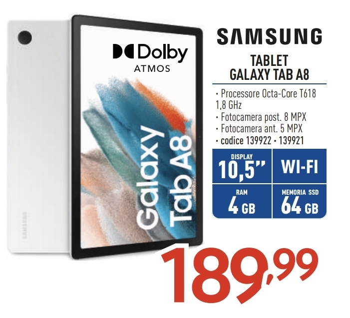 SAMSUNG GALAXY TAB A8