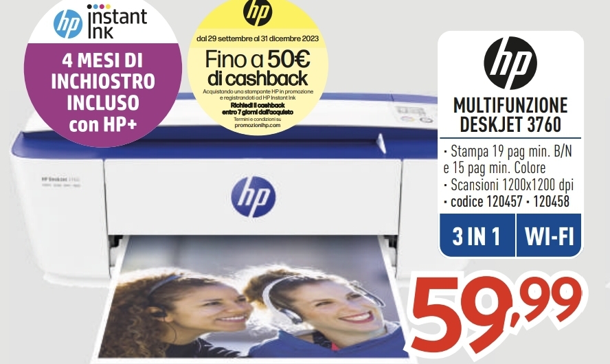 STAMPANTE HP DESKJET 3760