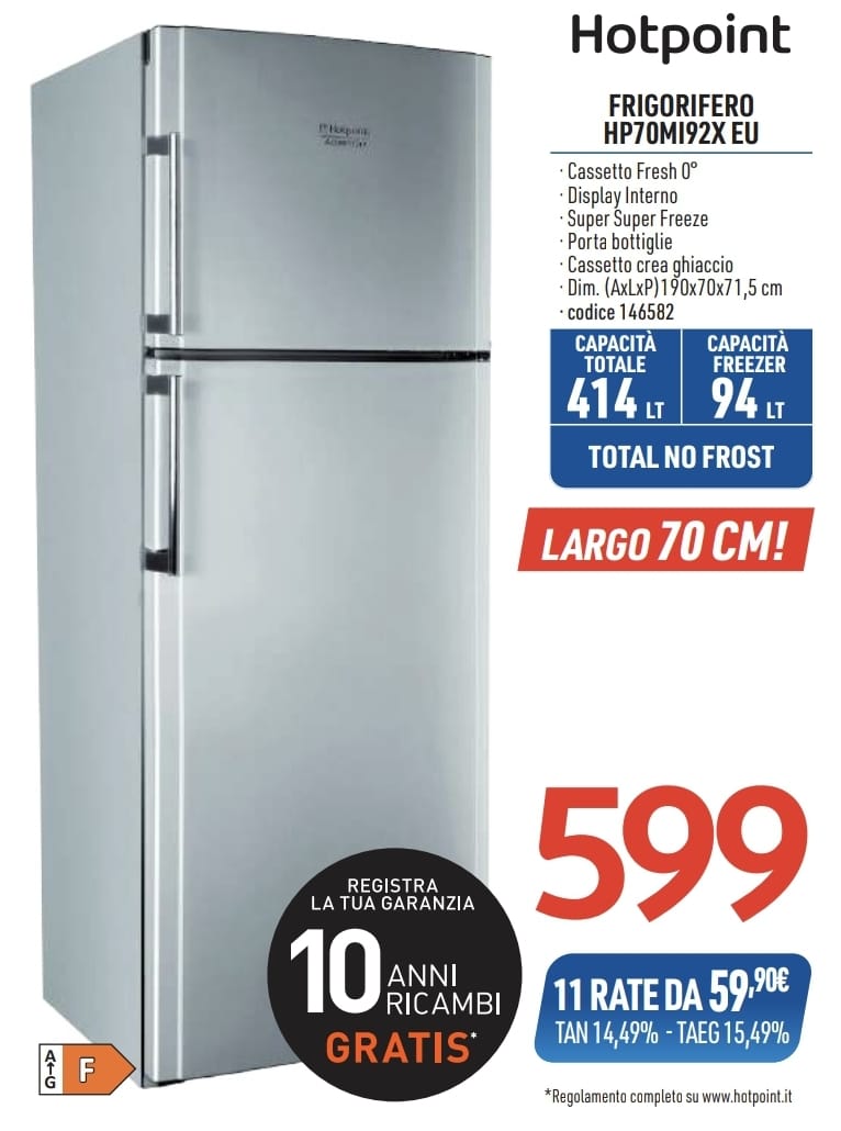 Fiche Technique Frigo Hotpoint Ariston