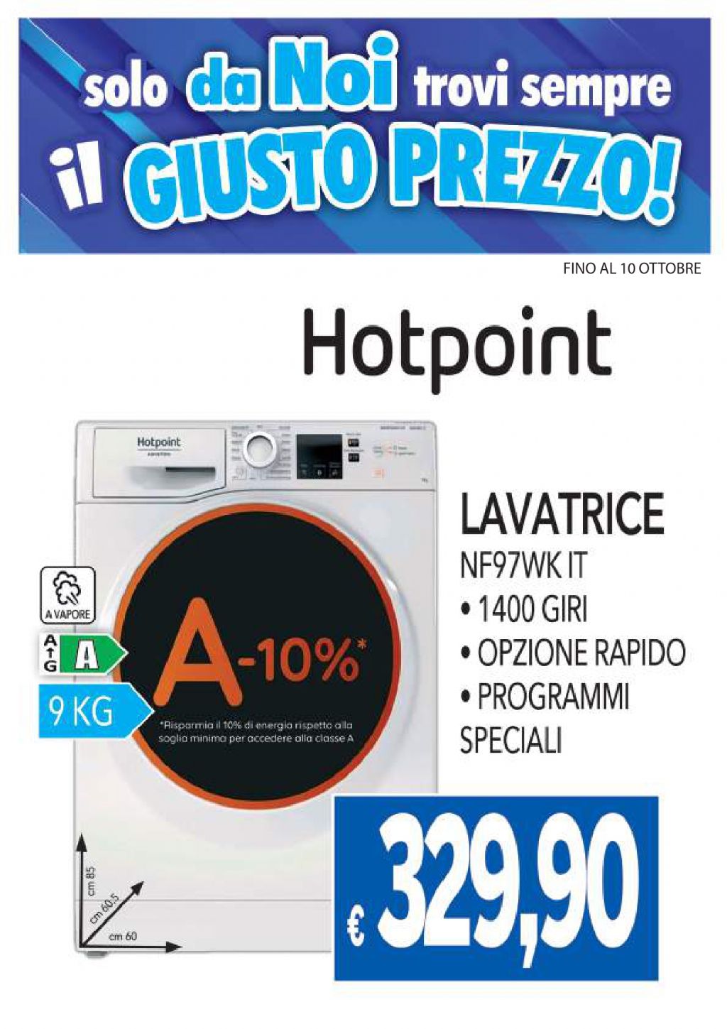 LAVATRICE HOTPOINT-ARISTON NF97WK IT 9KG