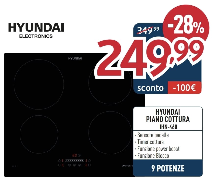 PIANO INDUZIONE HYUNDAI IHN-460