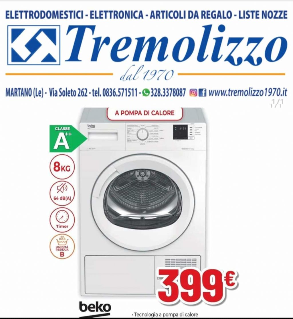 ASCIUGATRICE BEKO 8KG A++