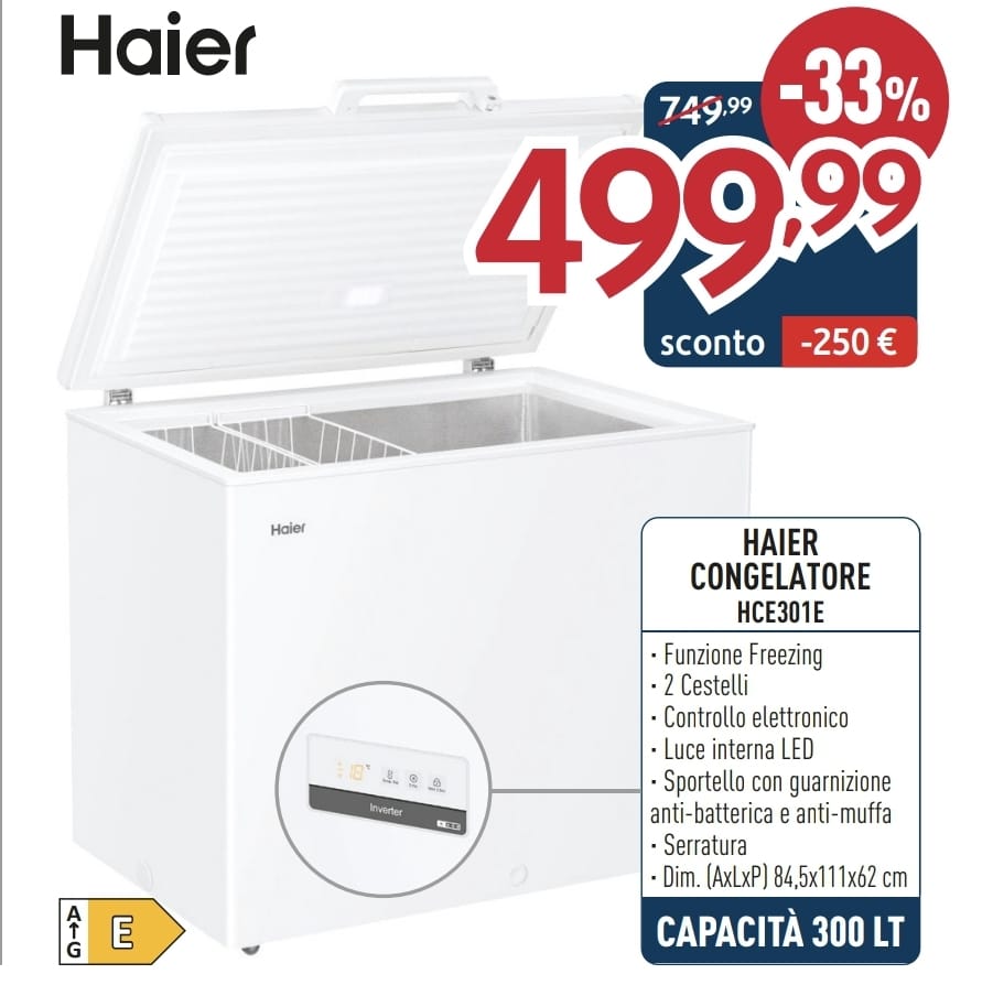 CONGELATORE HAIER HCE301E