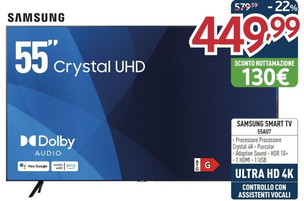 SAMSUNG 55'' AU557