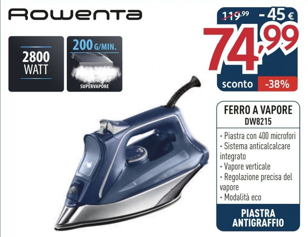 ROWENTA FERRO DA STIRO DW8215