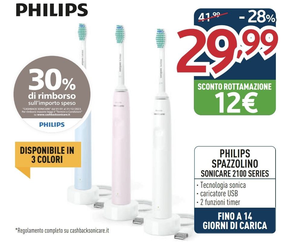 SPAZZOLINO PHILIPS SONICARE 2100 SYSTEM