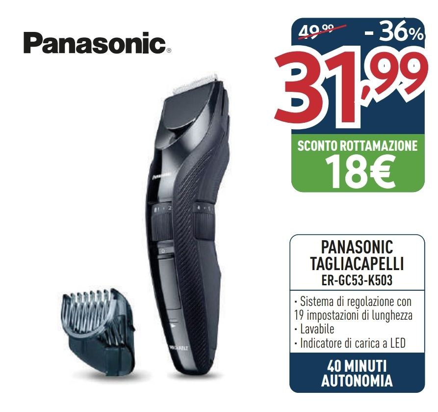 TAGLIACAPELLI PANASONIC ER-GC53-K5O3